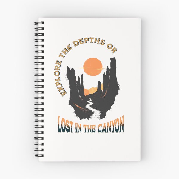 Item preview, Explore the Depths or Lost in the Canyon Hiking Funny Quote designed and sold by PersianGallary.