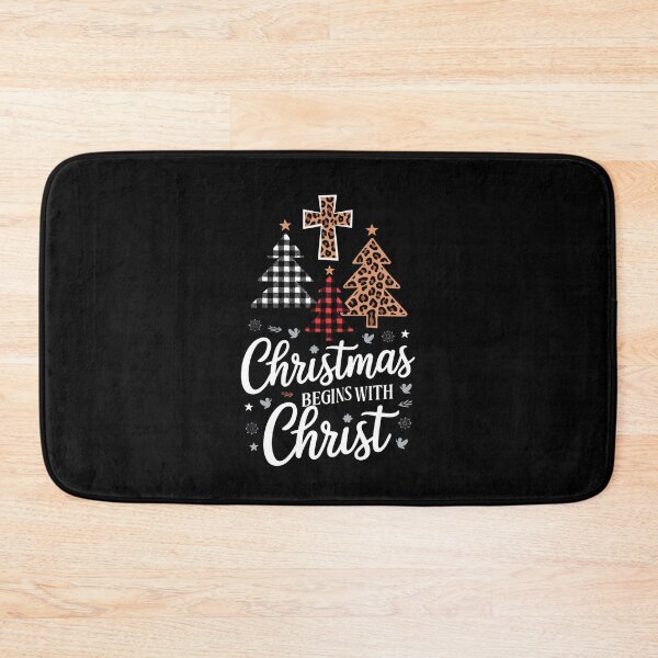Item preview, Christmas Begins with Christ Christian Plaid and Leopard Trees Design designed and sold by Karsten Stier.