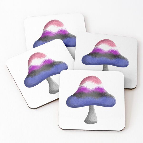 Item preview, genderfluid shroom designed and sold by zan doodles.