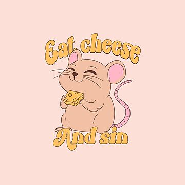 Artwork thumbnail, Eat Cheese and Sin mouse by Jess.a.creates