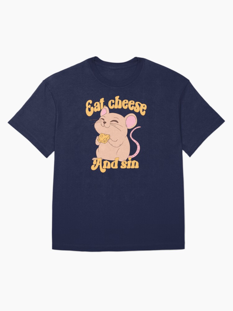Thumbnail 3 of 7, Oversized T-Shirt, Eat Cheese and Sin mouse designed and sold by jess1586.