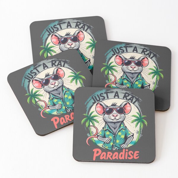 Item preview, Just a Rat in Paradise - Vintage Tropical designed and sold by CoolEnthusias.