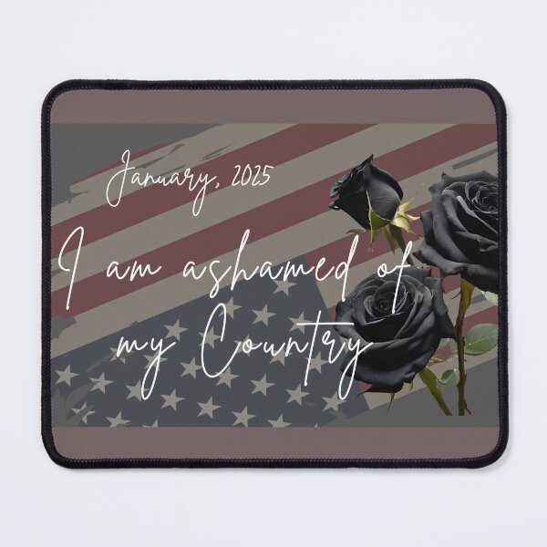 Item preview, Ashamed of my Country designed and sold by SimpleatHeart.