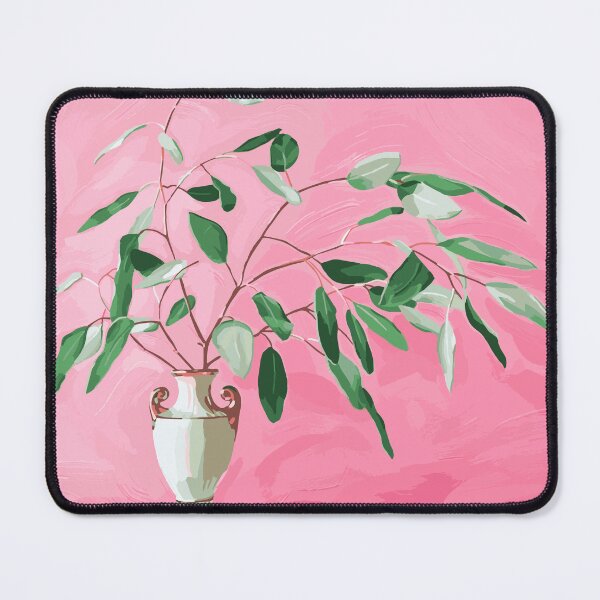 Item preview, Eucalyptus in Vintage Vase on Floral Fabric designed and sold by ShannonSArtwork.