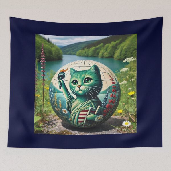 Item preview, Feline Freedom in Bloom designed and sold by DynastyCraft.