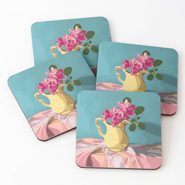 Item preview, Rhododendron Flowers in Yellow Vase designed and sold by ShannonSArtwork.