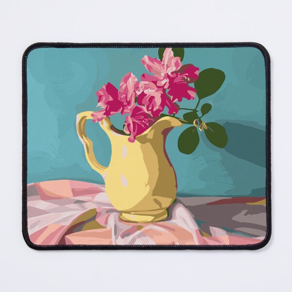 Item preview, Rhododendron Flowers in Yellow Vase designed and sold by ShannonSArtwork.