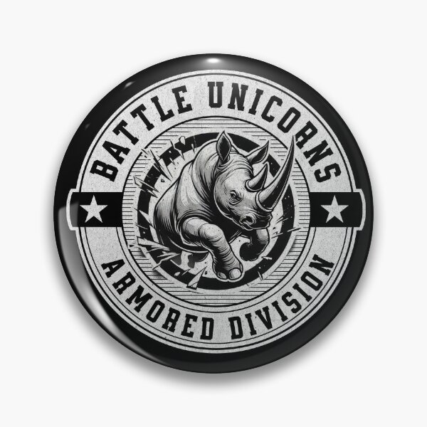 Item preview, Battle Unicorns Armored Division Rhino Design designed and sold by SamSupershirt.