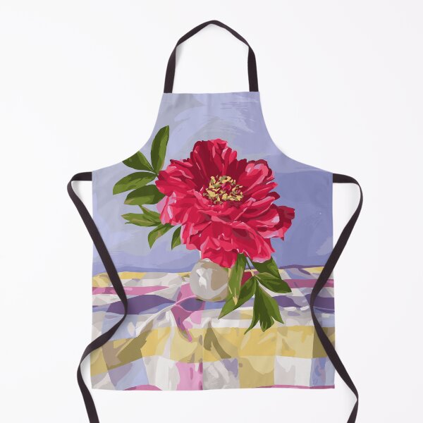 Item preview, Peony on Checkered Fabric designed and sold by ShannonSArtwork.