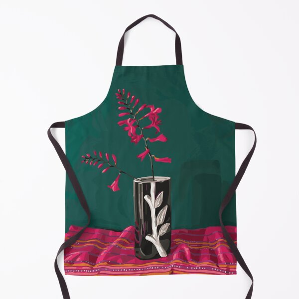 Item preview, Crocosmia Flowers in Vintage Vase designed and sold by ShannonSArtwork.