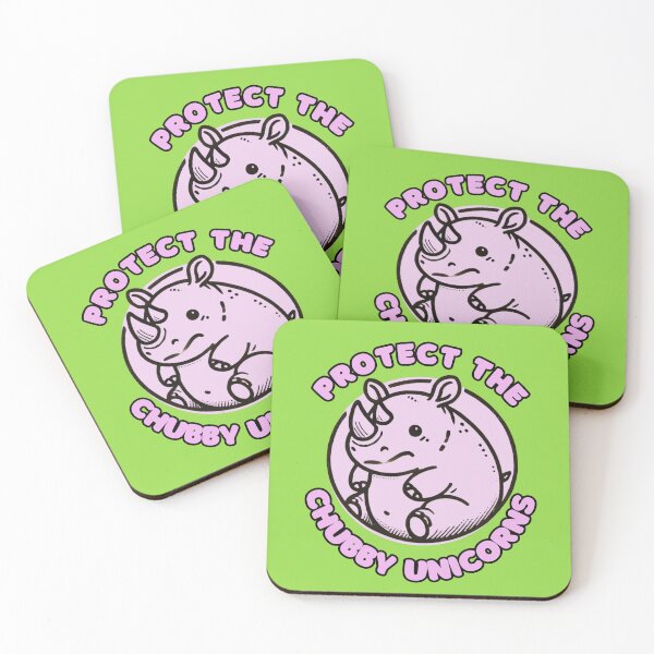 Item preview, Protect the Chubby Unicorns (Rhinos) designed and sold by figandroseco.