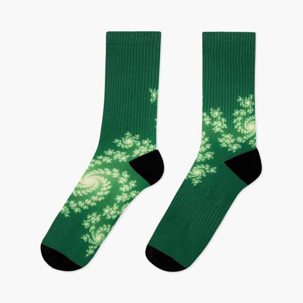 Item preview, Julia Fractal - Green and White - Classic designed and sold by trucomanx.
