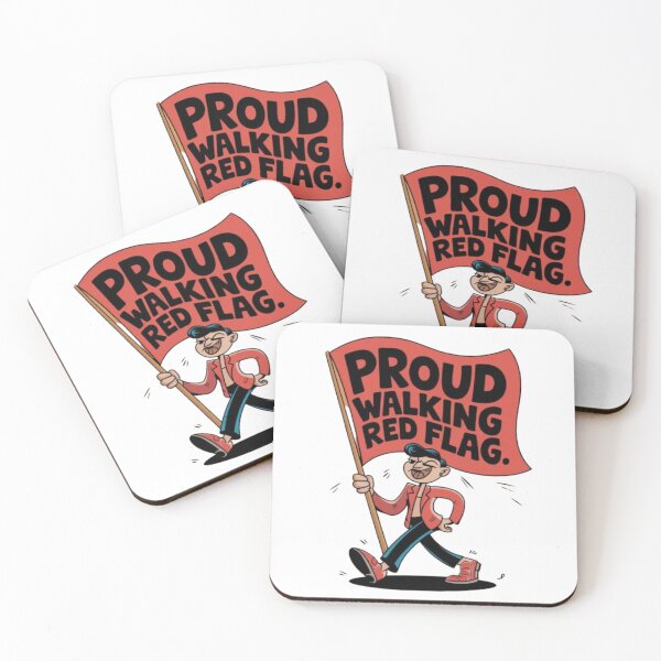 Item preview, Proud Walking Red Flag designed and sold by goshoppa.