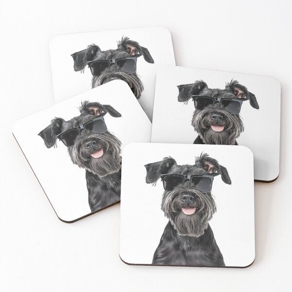 Item preview, Funny cool Giant Schnauzer Dog wearing sunglasses designed and sold by LazyOwlStore.