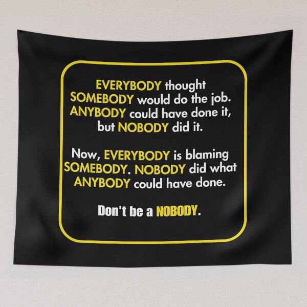 Item preview, EveryBody, SomeBody, AnyBody and NoBody #1 designed and sold by simpleones.