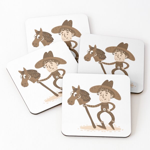 Item preview, Cowboy and a hobby horse designed and sold by jasmineberry.