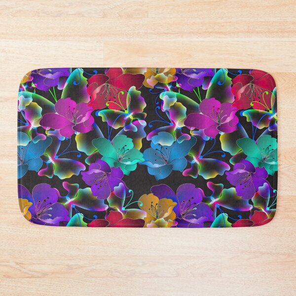 Item preview, 3D Flower Pattern, Glowing Butterflies and Flowers designed and sold by graphic-genie.