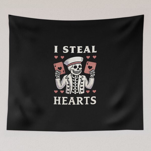 Item preview, I Steal Hearts - Cute Skeleton Valentine’s Day Design designed and sold by Colorful-Garden.