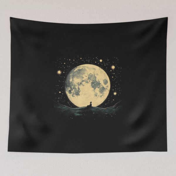 Item preview, Vintage Moonlight Night Sky designed and sold by nookmerch97.