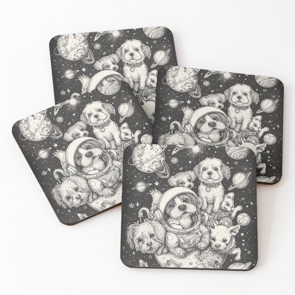 Item preview, Cool Dog in Space Vintage  designed and sold by NookMerch97 .