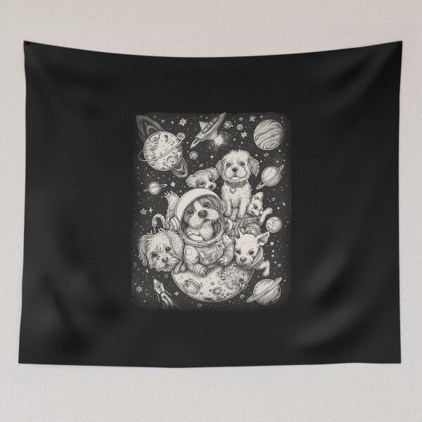 Item preview, Cool Dog in Space Vintage  designed and sold by NookMerch97 .