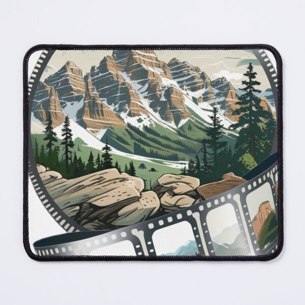 Item preview, A sticker featuring a stylized, gradient illustration of the Utah mountains, symbolizing the festival's breathtaking setting. designed and sold by InsightA.
