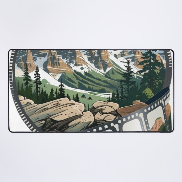 Item preview, A sticker featuring a stylized, gradient illustration of the Utah mountains, symbolizing the festival's breathtaking setting. designed and sold by InsightA.