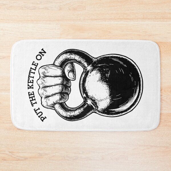 Item preview, Gym Kettlebell Funny Put The Kettle On Fitness Workout Quote designed and sold by GrandeDuc.