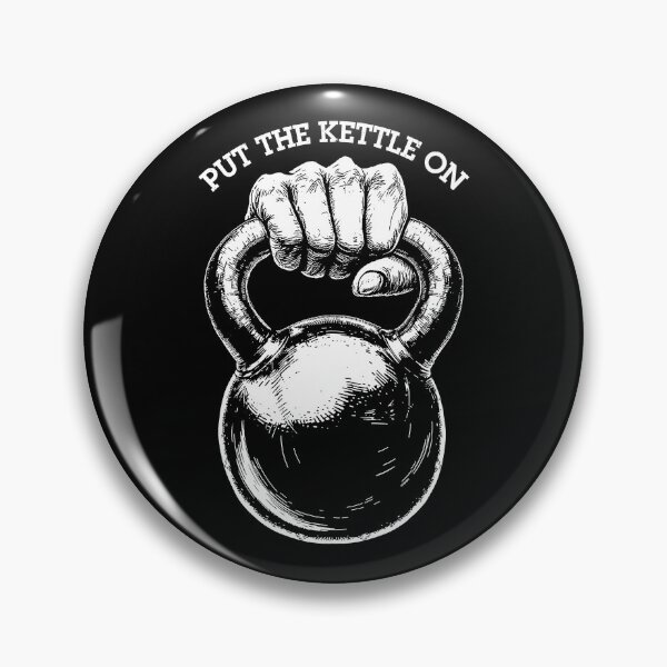 Item preview, Gym Kettlebell Funny Put The Kettle On Fitness Workout Quote designed and sold by GrandeDuc.