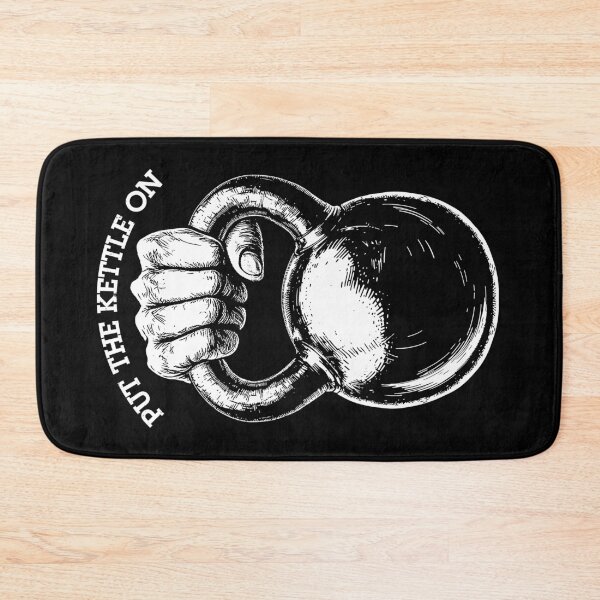 Item preview, Gym Kettlebell Funny Put The Kettle On Fitness Workout Quote designed and sold by GrandeDuc.
