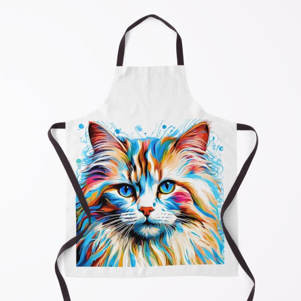 Item preview, Modern Art Ragamuffin Cat – Vibrant Style for Cat Lovers designed and sold by Fredster1966.
