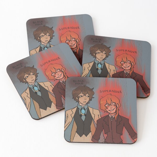 Item preview, SKK Black Hole x Supernova Chuuya Dazai fanart designed and sold by noridrawsthings.