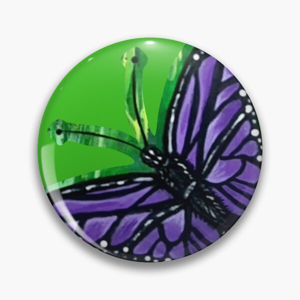 Item preview, Purple Buttlerfly - Green Background designed and sold by AwesomeAla.