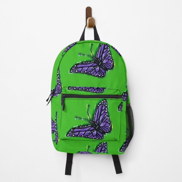 Item preview, Purple Buttlerfly - Green Background designed and sold by AwesomeAla.
