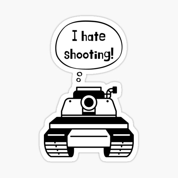Item preview, I Hate Shooting Irony In Black Tank's Heart designed and sold by SplashTastic.