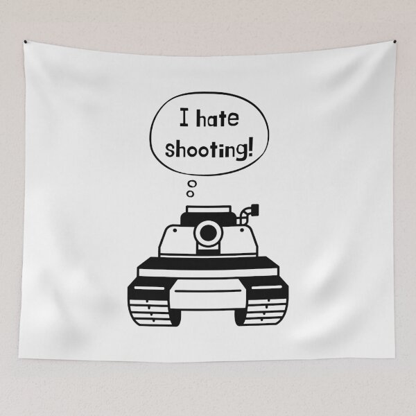Item preview, I Hate Shooting Irony In Black Tank's Heart designed and sold by SplashTastic.