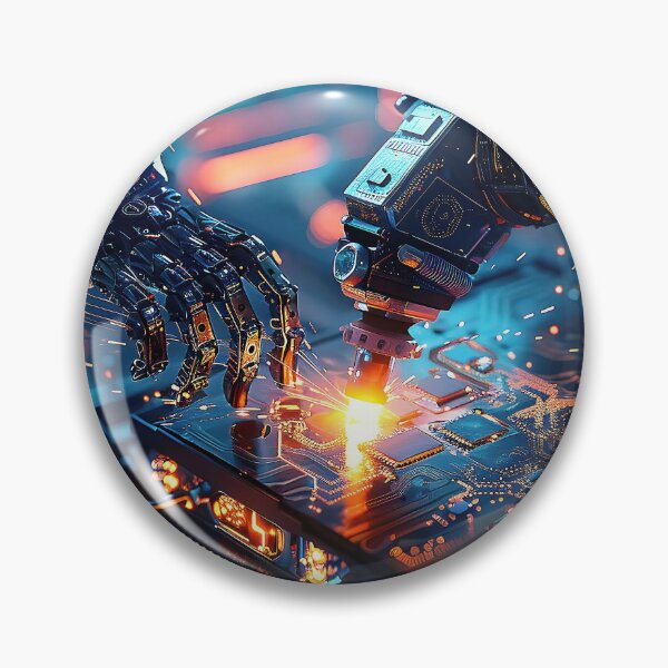 Item preview, Robotic Arm Welding Metal in High Tech Automotive Manufacturing Plant designed and sold by CheerForGoods.