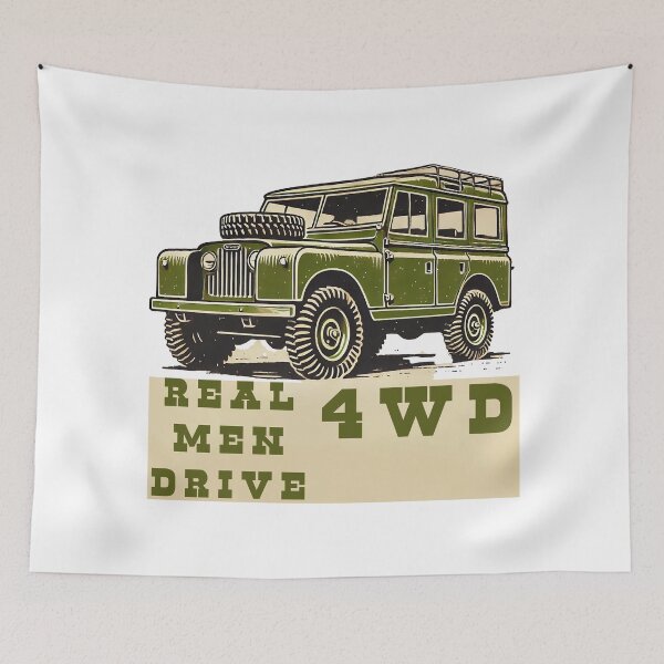 Item preview, Real Men Drive 4WD designed and sold by MacksMerch.