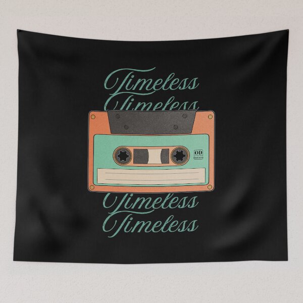 Item preview, Timeless Songs | Retro Vintage Music Tape Cassette designed and sold by ObsidianDaz.