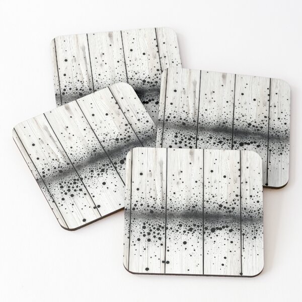 Item preview, Monochrome Rainfall: Abstract Wood Art designed and sold by Tony Anastasi.