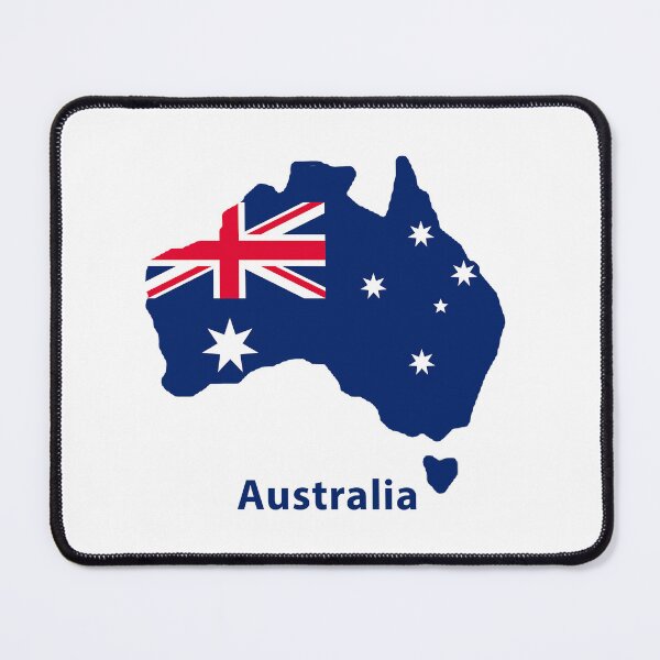 Item preview, Australia Map with Flag Overlay - Stylish Country Design designed and sold by Michael van der Hoorn.