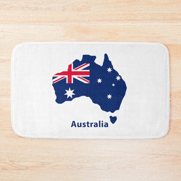 Item preview, Australia Map with Flag Overlay - Stylish Country Design designed and sold by Michael van der Hoorn.