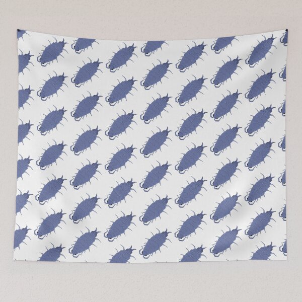 Item preview, Cute sketchy powder blue isopod designed and sold by GnomelyDragon.