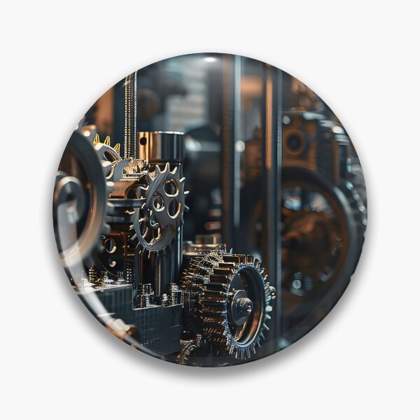 Item preview, Intricate Mechanics and Mechanisms of a Dimly Lit D Printing Factory designed and sold by CheerForGoods.