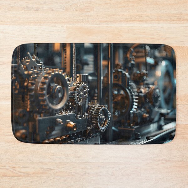 Item preview, Intricate Mechanics and Mechanisms of a Dimly Lit D Printing Factory designed and sold by CheerForGoods.
