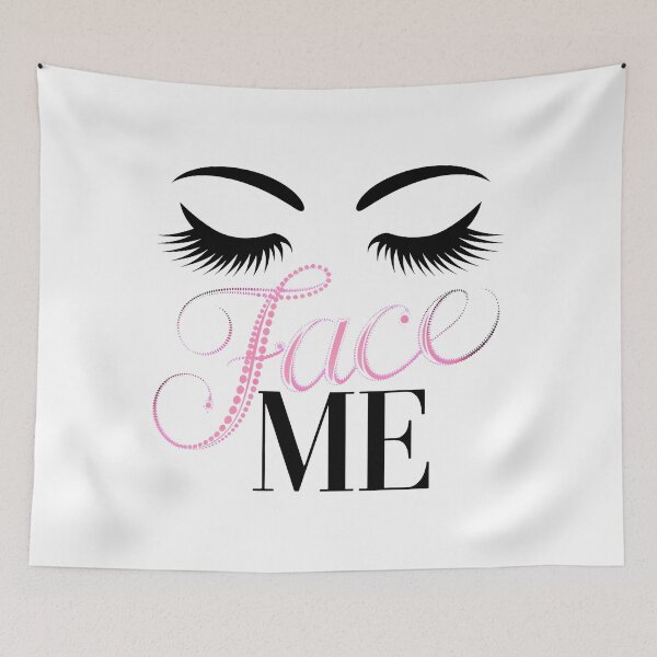 Item preview, Face Me Closed Eyes Black Ink Beauty designed and sold by SplashTastic.
