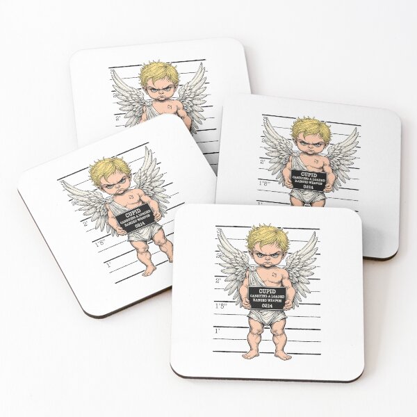 Item preview, Funny Anti Valentine's Day Cupid Criminal Police Mugshot designed and sold by GrandeDuc.