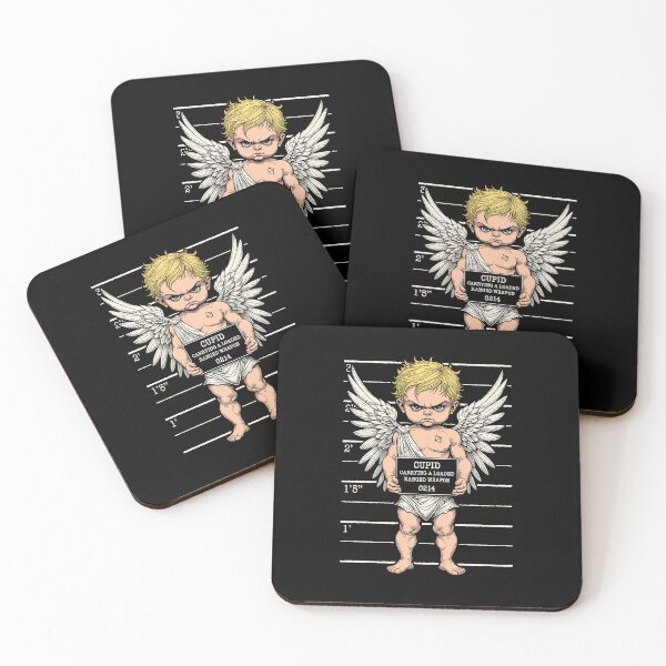 Item preview, Funny Anti Valentine's Day Cupid Criminal Police Mugshot designed and sold by GrandeDuc.