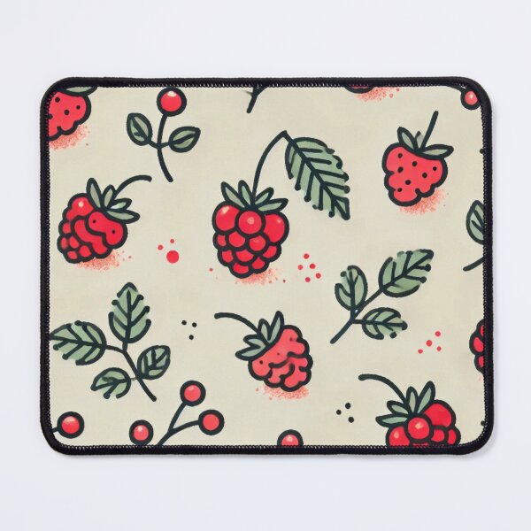 Item preview, Drawn Raspberries Pattern designed and sold by Porosenok.