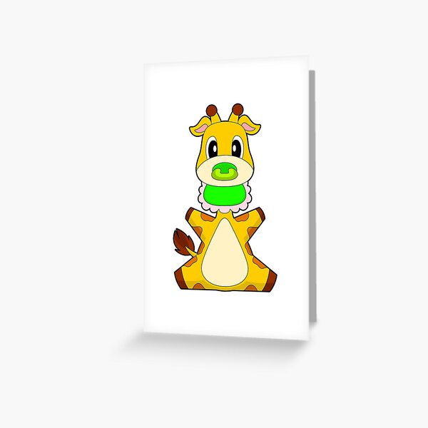 Item preview, Giraffe Baby Pacifier Bib designed and sold by Snabdesign84.
